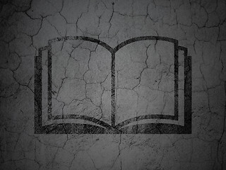 Image showing Learning concept: Book on grunge wall background