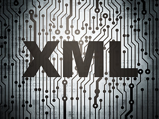 Image showing Programming concept: circuit board with Xml