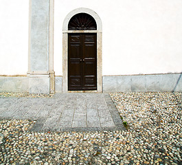 Image showing old architecture in italy europe milan religion and sunlight