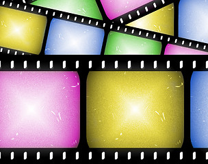 Image showing abstract filmstrip