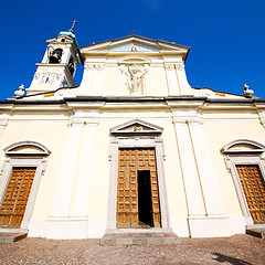 Image showing old architecture in italy europe milan religion and sunlight