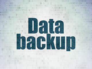 Image showing Information concept: Data Backup on Digital Paper background