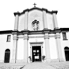 Image showing old architecture in italy europe milan religion and sunlight