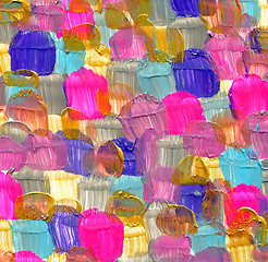 Image showing Abstract acrylic hand painted background