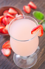 Image showing strawberry coctail