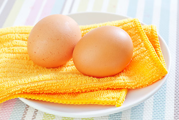 Image showing raw eggs