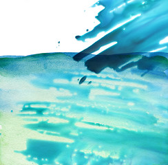 Image showing Abstract watercolor painted background