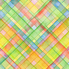 Image showing Abstract  strip watercolor painted background