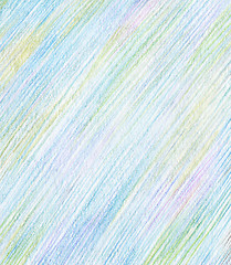 Image showing Abstract draw color pencil background