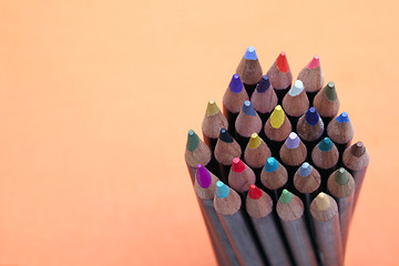 Image showing Colored pencils on background