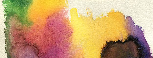 Image showing Abstract watercolor painted background