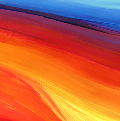 Image showing Abstract acrylic hand painted background