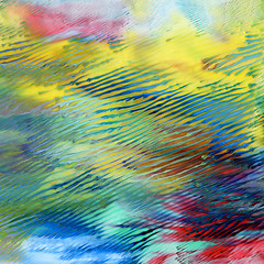 Image showing Abstract acrylic painted background