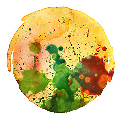 Image showing abstract watercolor painting blot background