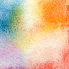 Image showing Abstract  watercolor painted background