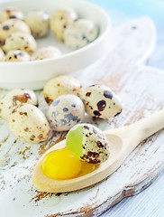 Image showing quail eggs