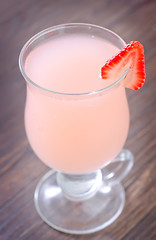Image showing strawberry coctail