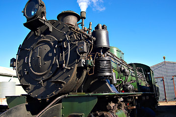 Image showing close up of steam train