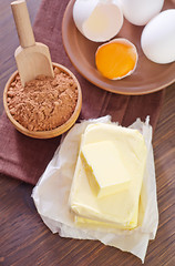 Image showing ingredients for brownie