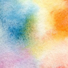 Image showing Abstract  watercolor painted background