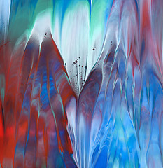 Image showing Abstract acrylic painted background