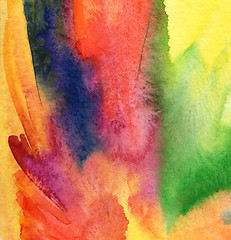 Image showing Abstract acrylic and watercolor painted background