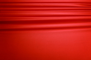 Image showing red silk curtain background