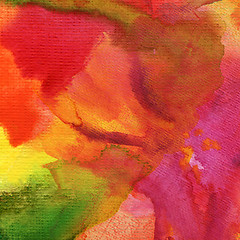 Image showing Abstract  watercolor painted background