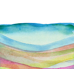 Image showing Abstract watercolor painted background