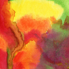 Image showing Abstract  watercolor painted background