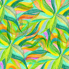 Image showing Abstract color pencil draw background