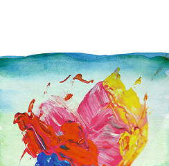 Image showing Abstract watercolor painted background