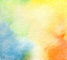 Image showing Abstract  watercolor painted background