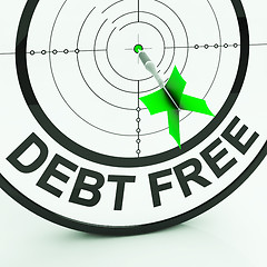 Image showing Debt Free Shows Wealth With Zero Loans