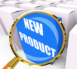 Image showing New Product Packet Indicates Newness and Advertisement