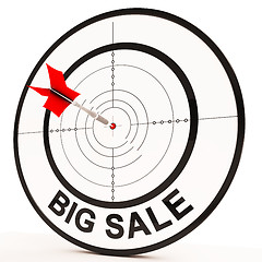 Image showing Big Sale Shows Promotions Discounts And Reductions