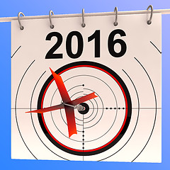 Image showing 2016 Calendar Target Shows Planning Annual Agenda