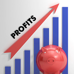Image showing Raising Profits Chart Shows Balance Progress