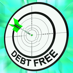 Image showing Debt Free Shows Financial Wealth And Success