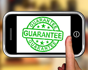 Image showing Guarantee On Smartphone Showing Satisfaction Guarantee