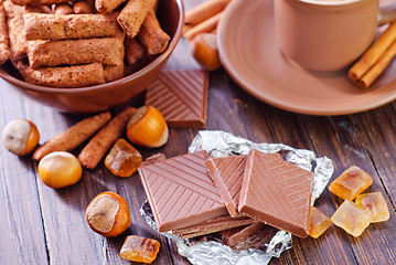 Image showing coffee with chocolate