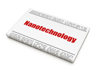 Image showing Science concept: newspaper headline Nanotechnology