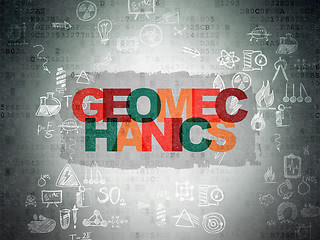 Image showing Science concept: Geomechanics on Digital Paper background