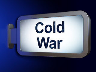 Image showing Political concept: Cold War on billboard background