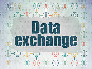 Image showing Information concept: Data Exchange on Digital Paper background