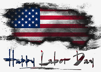 Image showing Flag of United States, Labor Day