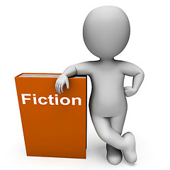 Image showing Fiction Book And Character Shows Books With Imaginary Stories