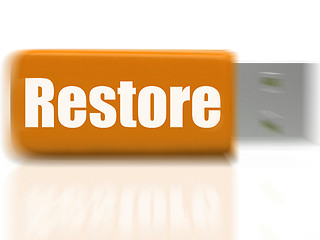 Image showing Restore USB drive Shows Data Security And Restoration