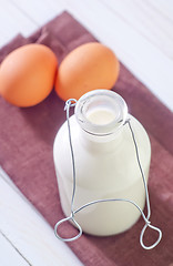 Image showing milk and eggs