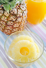 Image showing pineapple and juice